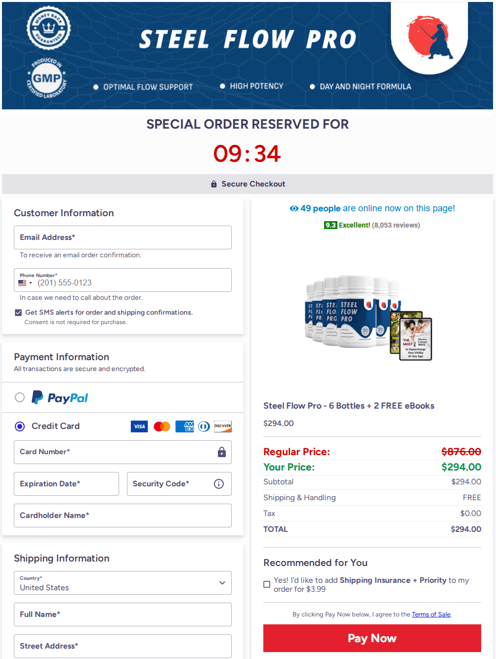 Steel Flow Pro Checkout